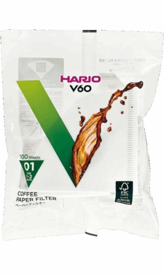 Фільтри Hario V60 01 100 шт білі
